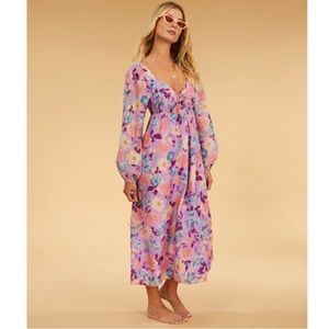 NEW Salty blonde paradise love long sleeve billabong dress